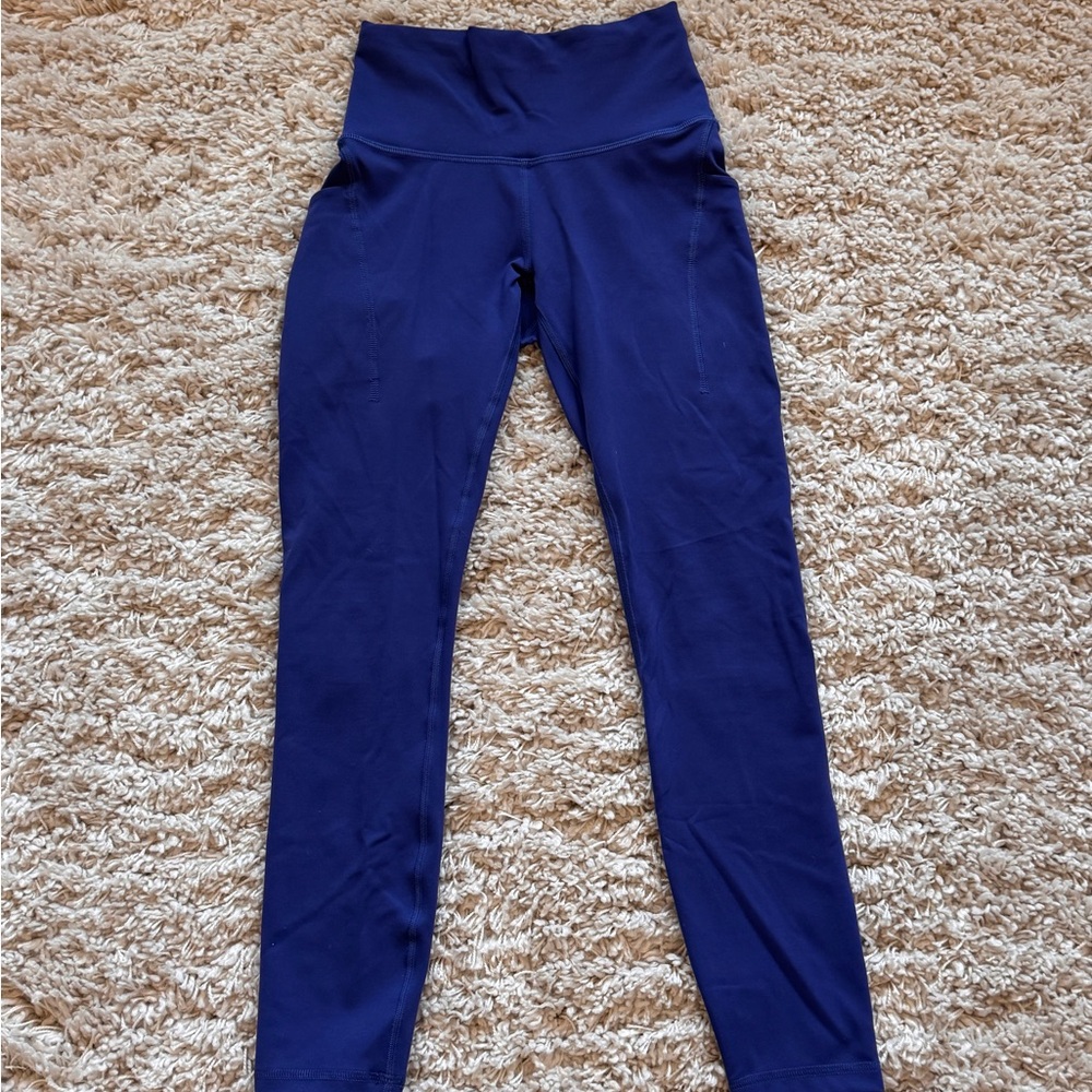 Lululemon Blue Pocket Leggings size 4